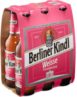 Berliner Kindl Weisse mit Himbeere 4x6er (Kasten)
